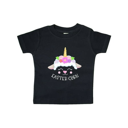 

Inktastic Easter-Corn Cute Lamb with Unicorn Horn and Flowers Gift Baby Boy or Baby Girl T-Shirt