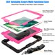 thumbnail image 5 of Funda protectora SEYMAC stock para iPad de 6ª y 5ª generación de 9,7 pulgadas, rosa y negro, 5 of 7