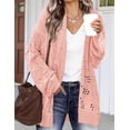 thumbnail image 4 of Zeagoo Crochet Cardigan Spring Lightweight Open Front Long Sleeve Knit Cardigans for Women, 4 of 7
