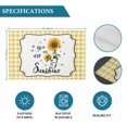 thumbnail image 6 of Sunflowers Placemats Set of 12, Yellow Floral Botanical Checkered Farmhouse Placemats for Dining Table, Place Mats for Kitchen Tabletop, Waterproof Wipeable Dining Table Mats Set, 6 of 9