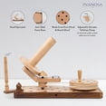 thumbnail image 3 of Wooden Yarn Winder and Swift for Crocheting, Knitting | Umbrella Yarn Swift and Ball Winder Combo Large Capacity | Handcrafted Jumbo Yarn Winder from Inanosa - Rosewood & Beechwood (Winder + Swift), 3 of 5