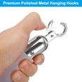 thumbnail image 4 of Unique Bargains 5.5 Feet White Velvet Stanchion Rope, Crowd Control Barrier Rope with Snap Hook, Silver, 4 of 6