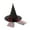 Black, variant on ZQUUVOU Witch Hat Halloween Witches Hat Black Witch Hats For Women Adult Wizard Large Lace Mesh Hat Red
