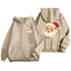 thumbnail image 4 of WILLBEST Sudadera de Mujer con Estampado Navideño, Cremallera, Manga Larga, Bolsillo, Cordón Ajustable y Capucha Informal XXX-Grande, 4 of 8