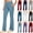 Black, variant on Women's Yoga Pants Straight Leg Workout Leggings High Waist Gym Pants Tummy Control Elastic Waist Yoga Pants