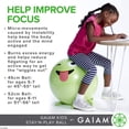 thumbnail image 4 of Gaiam Kids Stay-N-Play Pelota De Equilibrio Para Niños - Silla Escolar Flexible Escritorio Activo En El Aula Asiento Alternativo Patas De Estabilidad Suaves Integradas Incluye Bomba De Aire 45 Cm Azul, 4 of 6