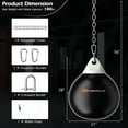 thumbnail image 3 of Goplus Water Punching Bag 21" 180 Pound Heavy Punching Bag with Adjustable Metal Chain Black, 3 of 10