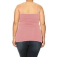 thumbnail image 3 of Women's Plus Size Slim Fit Cross Front Spaghetti Strap Active Solid Cami Tank Top, 3 of 4