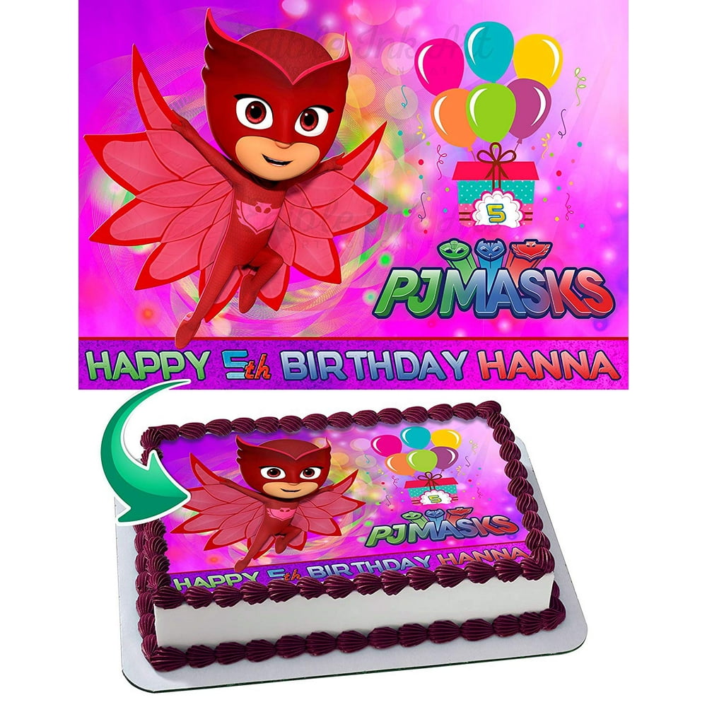 OWLETTE PJ MASK Edible Cake Topper 11.7 x 17.5 Inches