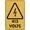 Warning Sign 2, variant on Caution Acid Be Careful Aluminum Metal Tin Sign 12 x 8 Inches - Business Safety Sign, Indoor Outdoor Use for Lab, Warehouse, Chemical Storage, Acid Handling Area