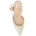 thumbnail image 5 of Journee Womens Nixey Croco Texture Buckle Pointed Toe Pumps, Widths Available, 5 of 10