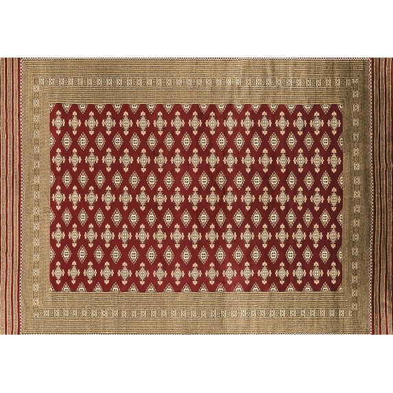Ahgly Company Indoor Rectangle Oriental Brown Industrial Area Rugs, 3' x 5'