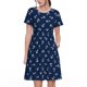 thumbnail image 1 of Balery Nautical Themed Simple Anchors Vestidos sueltos de manga corta para mujer, vestidos de verano 2025, vestidos casuales de corte A con vuelo., 1 of 6