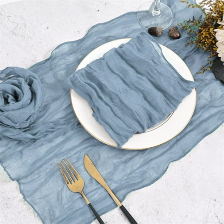 

6 Pack Rustic Bohemian Gauze Cheese Napkins Ruffle Napkins Soft Cotton Napkins Decorative Cloth Napkins for Wedding Party Home Daily Use Home Decoration