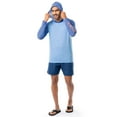 thumbnail image 2 of Realtree Men's Long Sleeve Americana Fishing Hoodie, Light Blue Cationic, M, 2 of 9