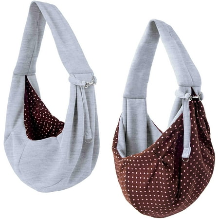 UPC: 0857353006520 | iPrimio Dog and Cat Sling Carrier – Hands Free Reversible Pet Papoose Grey Bag – Soft Pouch and Tote Design – Suitable for Puppy Small Dogs and Cats for Outdoor Travel