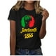thumbnail image 5 of Tops de Manga Corta para Mujer, Causal Impreso, Camiseta de Cuello en V, 5 of 7