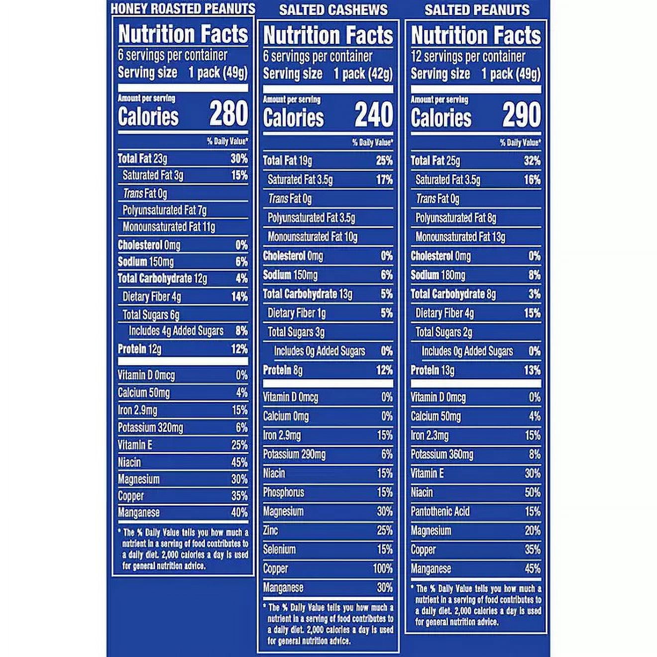 Planters Nuts Cashews and Peanuts Variety Pack (40.5 oz., 24 pk.)
