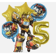 6PC TRANSFORMERS BALLOONS -Age 5