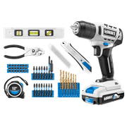 HART 20W, 20V, 1.5 Amps Lithium-Ion Power Tool Set 1.5Ah, 58 Pieces