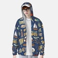 thumbnail image 2 of Balery Marine Nautical Sudadera ligera de manga larga con capucha y protección solar UPF 50+ para hombre y mujer, ideal para pesca y running-3X-Large, 2 of 7