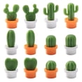 thumbnail image 2 of Imán de nevera Wdftyju Mini dibujos animados Cactus decoración naranja 6 uds, 2 of 4