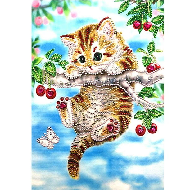 5D DIY Special Shaped Diamond Painting Animals Cross Stitch Kits (EF300) - 5D DIY Special Shaped Diamond Painting Animals Cross Stitch Kits (EF300) -
