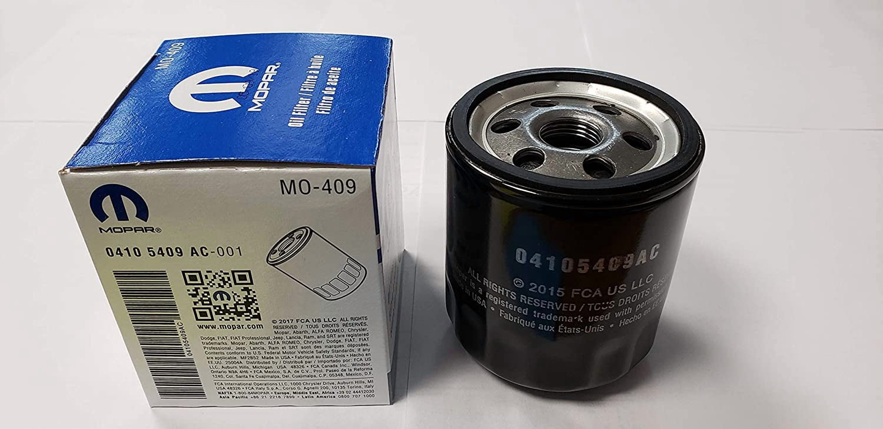 (4 pack) Mopar MO-409 Original Equipment Engine Oil Filter Chrysler 04105409AE