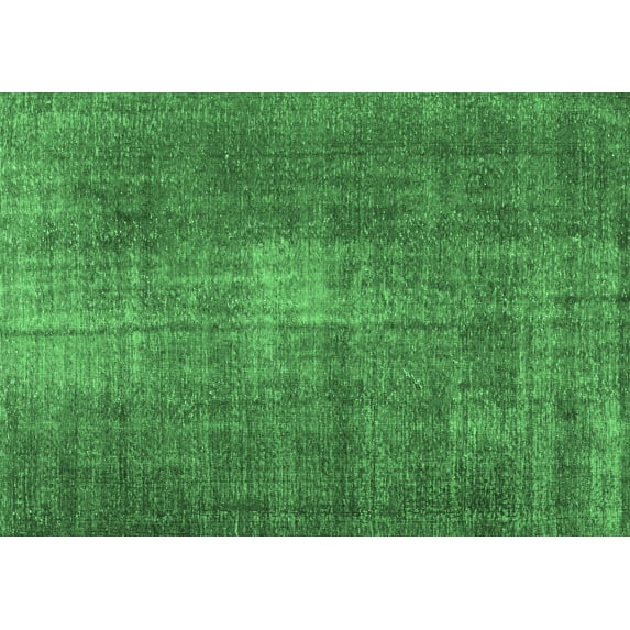 Ahgly Company Indoor Rectangle Persian Emerald Green Traditional Area Rugs, 4' x 6'