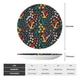 thumbnail image 2 of Yiaed Berries and Flowers Print Bone China Decorative Plate Ceramic Dinner Plates Art Crafts with Display Stand-10in, 2 of 6