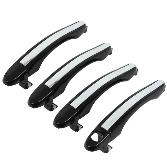ECCPP Exterior Door Handles 2006-2011 for Azera(Grandeur TG) Outer Replacement Front Rear Driver Left Passenger Right Door Handles 4 PCS Black Middle Chrome 82652-3L010 82662-3L010 83652-3L000