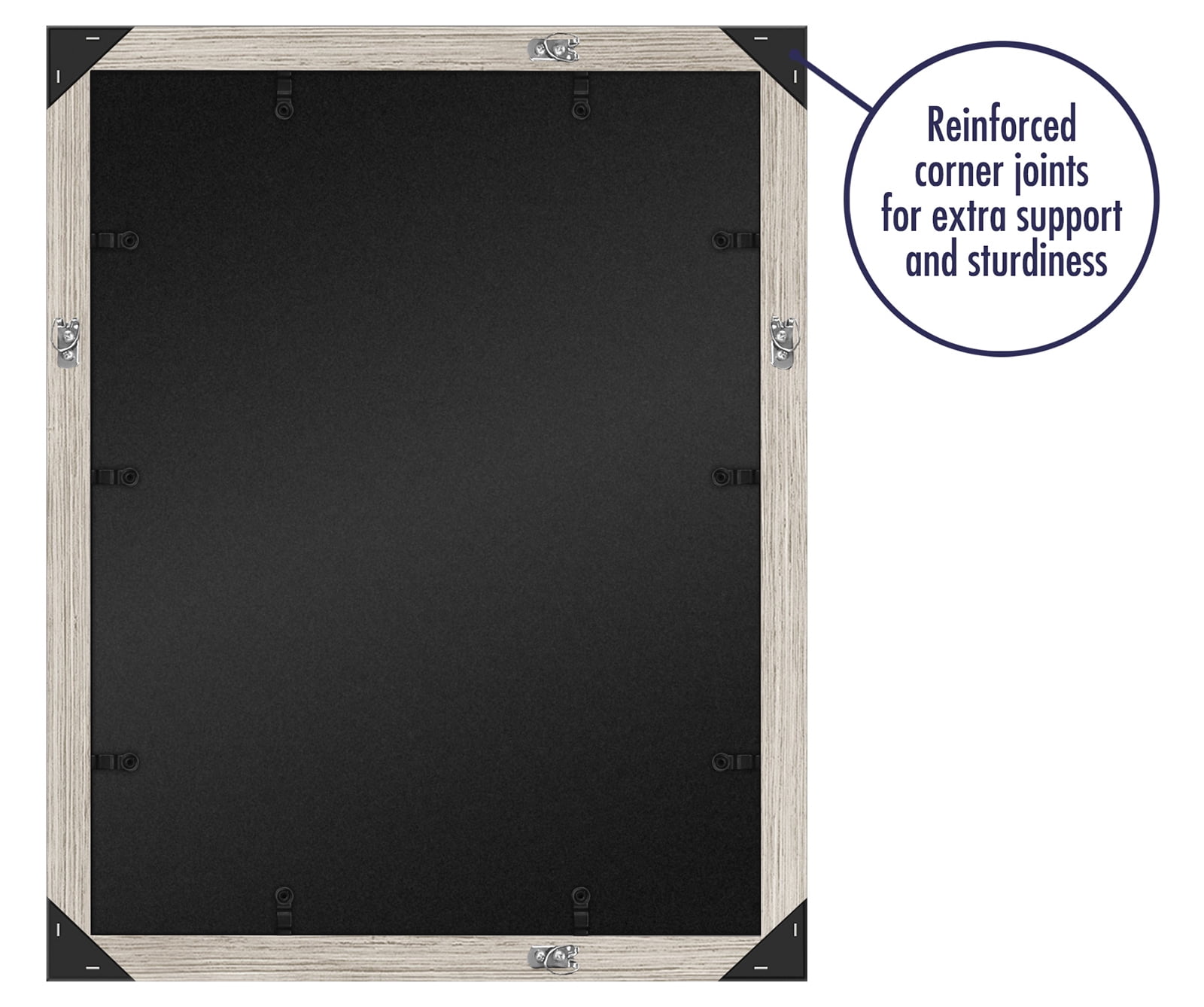 Americanflat 18x24 Poster Frame in Driftwood with Polished Plexiglass-Horizontal and Vertical Formats with Included Hanging Hardware