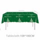 thumbnail image 3 of xihome Mantel de plstico desechable e impermeable con diseño de rbol de Navidad, extragrande (108 x 180 cm), ideal para fiestas, catering y eventos tipo buf., 3 of 6