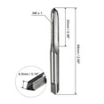 thumbnail image 2 of Unique Bargains 4 Packs M6 x 1 H2 High Speed Steel Straight Flutes Metric Machine Screw Thread Taps, 2 of 6