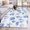 Blue, variant on 3'x5' Area Rugs, Green Aqua Coastal Indoor Outdoor Area Rug for Living Room Bedroom, Nautical Jellyfish Seashells Starfish Washable Bathroom Rugs Kitchen Floor Carpet Mats Home Decor Aesthetic