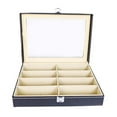 thumbnail image 1 of Milaget Eyeglasses Storage Display Box Home Gadget Glasses Case Tray Collection Case black, 1 of 9