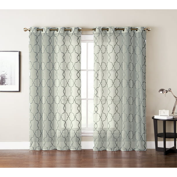 Single 1 Window Curtain Panels Ivory, Ivory Curtain Panels