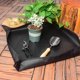 thumbnail image 5 of Alfombrilla para plantar plantas, resistente al agua, plegable, para macetas (75 x 75 cm), color negro, 5 of 8