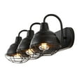 thumbnail image 3 of JONATHAN Y Levi 24.5" 3-Light Industrial Farmhouse Iron LED Vanity, Oil Rubbed Bronze, 3 of 9