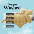 thumbnail image 3 of Biwat King Size Comforter Set - Goose Down Alternative \u2013 Washed Ultra-Soft - Premium All Season Warmth Bedding Set (King, Cocoon), 3 of 4