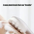 thumbnail image 4 of Cepillo de baño de mango largo de cerdas suaves | Limpiador de ducha y fregadora trasera | Agarre ergonómico cómodo | Poliéster Exfoliante Suave | 14.57in Blanco | Herramienta de gel de baño | 1, 4 of 6