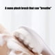 thumbnail image 4 of Cepillo de baño de mango largo con cerdas blandas | Raspador trasero para la ducha | Agarre cómodo, limpiador corporal exfoliante suave | Poliéster blanco, 14,5" | Limpieza profunda, fácil de, 4 of 6