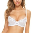 thumbnail image 1 of Wingslove Women's Plus Size Beauty Lace Bra Non Padded Unlined Underwire Bra, 1 of 5