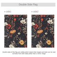 thumbnail image 4 of Yayeee Garden Flag 12" x 18" Double Sided Outdoor Yard Lawn Holiday Decorations, Black Floral Pattern, 4 of 6