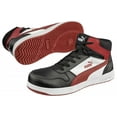 thumbnail image 2 of PUMA Safety Men's Frontcourt Mid Composite Toe Waterproof Work Boot Black/White/Red - 630055, 2 of 6