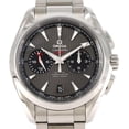 thumbnail image 1 of Pre-Owned Omega Seamaster Aqua Terra Chronograph GMT 231.10.43.52.06.001 Stainless Steel..., 1 of 7
