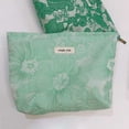 thumbnail image 3 of Bolsas de lavado de jacquard verde Bolso de cosméticos multifunción informal para el trabajo (estilo 2), 3 of 5