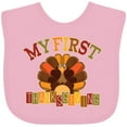 thumbnail image 3 of Inktastic First Thanksgiving Turkey Boys or Girls Baby Bib, 3 of 4