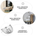 thumbnail image 4 of MasteelfCA Wall-mounted Audio Rack Compatible for HomePod mini Smart Speaker Bracket, 4 of 7