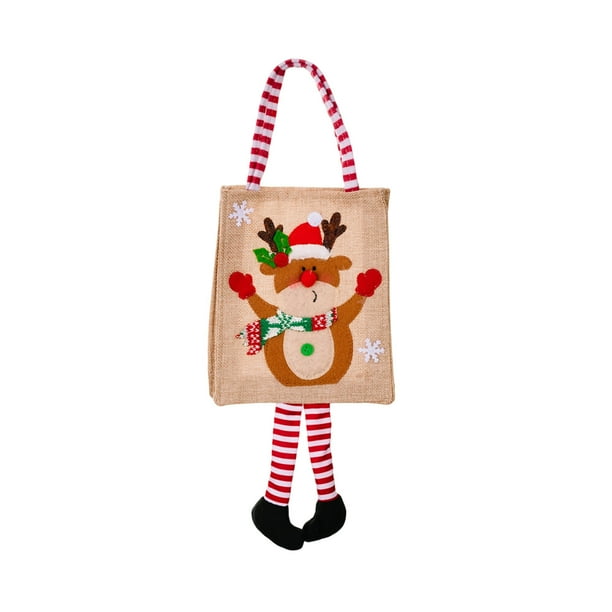 Decoraciones navideñas, adornos navideños, regalos de Navidad, bolsa de tela para regalos de Navidad